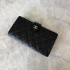 Chanel Caviar Quilted French Long Wallet Black and Gold Hardware