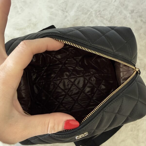 Chanel Caviar Large Zip Makeup Case