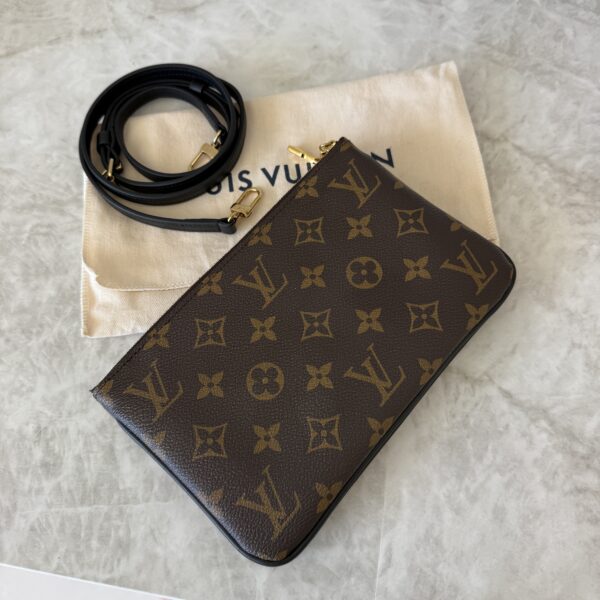 Louis Vuitton Double Zip Pochette Limited Edition Reverse Monogram Giant