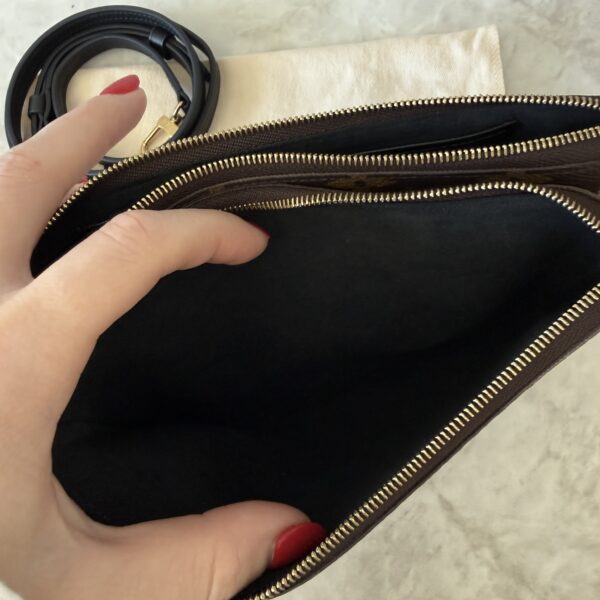 Louis Vuitton Double Zip Pochette Limited Edition Reverse Monogram Giant