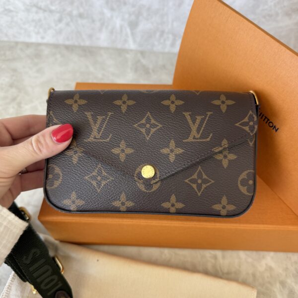 Louis Vuitton Monogram Felicie Strap & Go Kaki