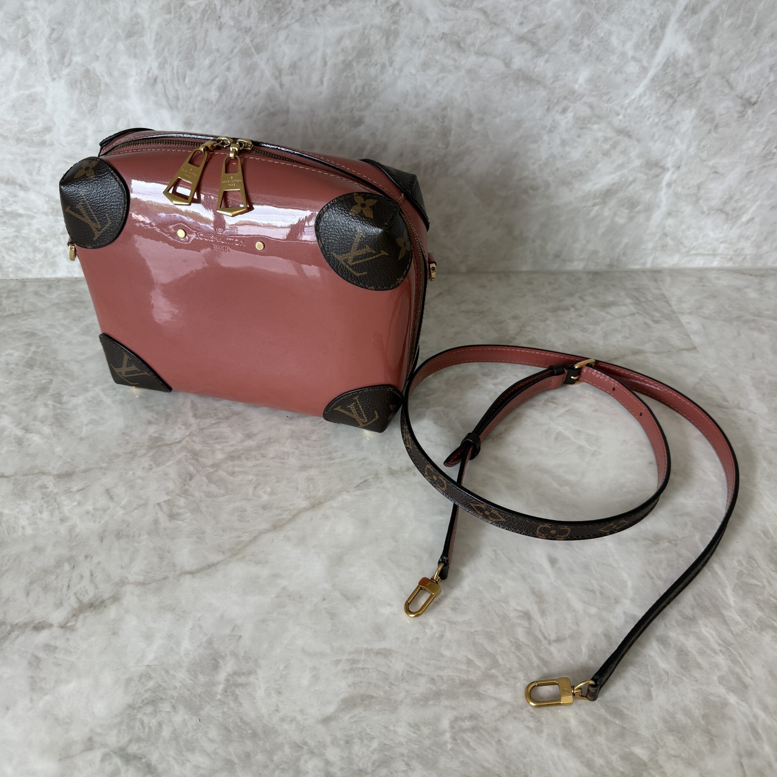 Louis Vuitton Patent Miroir Venice Vieux Rose