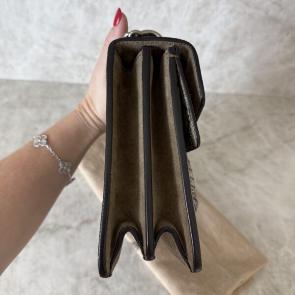Gucci GG Supreme Monogram Small Dionysus Shoulder Bag Taupe
