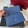Gucci Dollar Calfskin Interlocking G Chain Wallet Caspian
