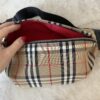 Burberry Nylon Vintage Check Medium Sonny Bum Bag Archive Beige Black