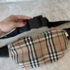 Burberry Nylon Vintage Check Medium Sonny Bum Bag Archive Beige Black