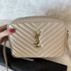 Saint Laurent (YSL) Calfskin Monogram Lou Camera Beige Gold Hardware