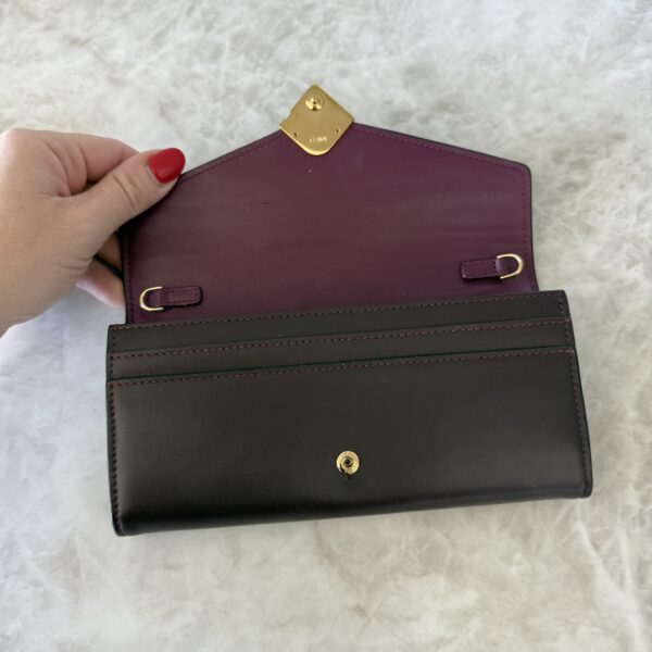 Fendi FF Diamonds Continental Wallet With Chain