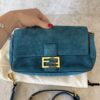 Fendi Baguette NM Bag Suede Medium