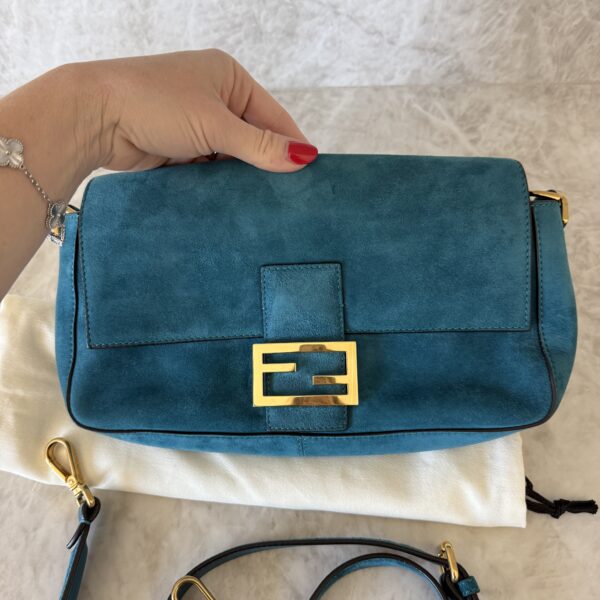 Fendi Baguette NM Bag Suede Medium