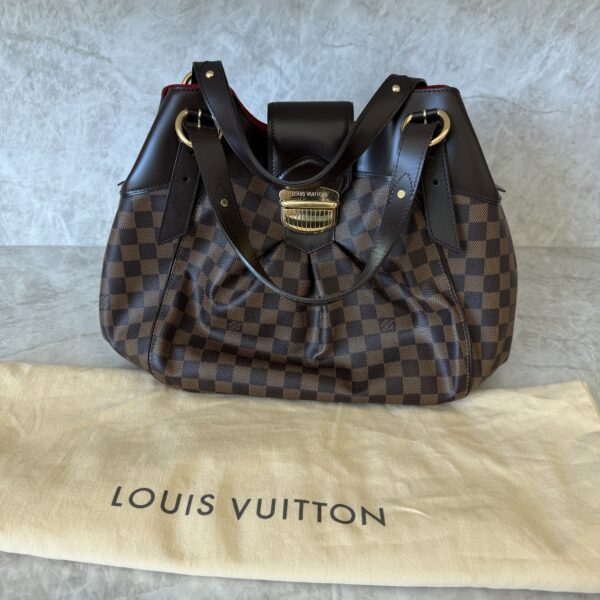 Louis Vuitton Damier Ebene Sistina Handbag Damier GM
