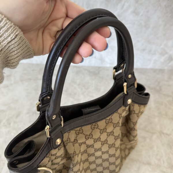 Gucci Monogram Medium Sukey Tote Brown