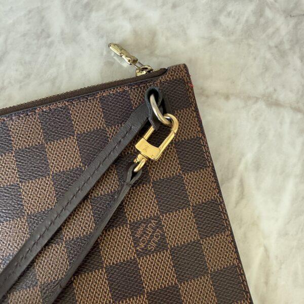 Louis Vuitton LV Damier Ebene Neverfull MM GM Pochette Red