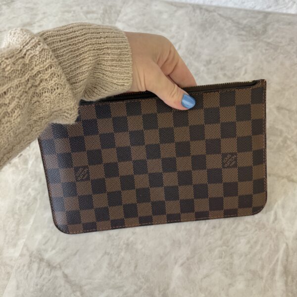 Louis Vuitton LV Damier Ebene Neverfull MM GM Pochette Red