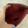 Louis Vuitton LV Damier Ebene Neverfull MM GM Pochette Red
