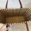 Loewe Paula's Ibiza Square Basket Tote Woven Reed with Leather Small