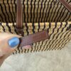 Loewe Paula's Ibiza Square Basket Tote Woven Reed with Leather Small
