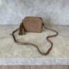 Gucci Calfskin Small Soho Disco Bag Beige