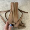 Gucci Calfskin Small Soho Disco Bag Beige