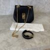 Chloe Grained Lambskin Drew Shoulder Bag Black