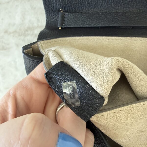 Chloe Grained Lambskin Drew Shoulder Bag Black