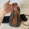 Celine Medium Boston in Triomphe Canvas and Calfskin