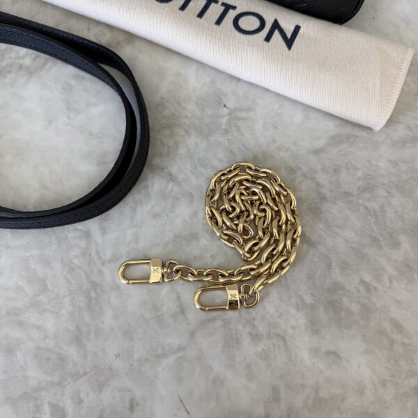 Louis Vuitton Monogram Empreinte Leather Pochette Liv Black