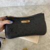 Louis Vuitton Monogram Empreinte Leather Pochette Liv Black