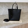 Saint Laurent (YSL) Calfskin Toy Shopping Tote Black