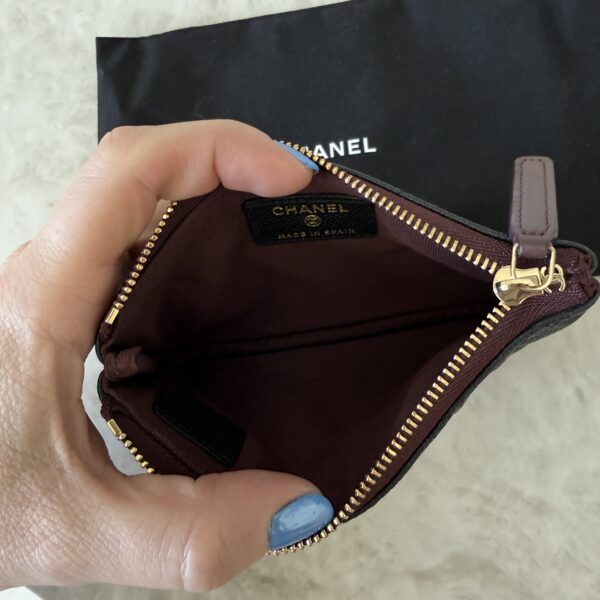 Chanel Caviar Quilted Small Cosmetic Case Black