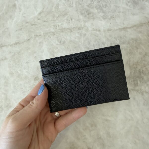 Chanel Caviar Timeless CC Card Holder Black