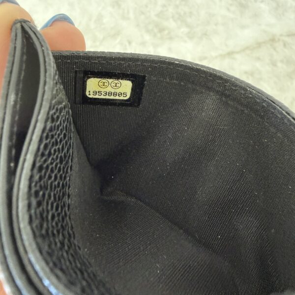 Chanel Caviar Timeless CC Card Holder Black