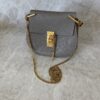 Chloe Grained Lambskin Mini Drew Shoulder Bag Taupe