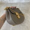 Chloe Grained Lambskin Mini Drew Shoulder Bag Taupe