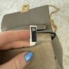 Chloe Grained Lambskin Mini Drew Shoulder Bag Taupe