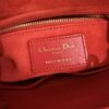 Christian Dior Lambskin Cannage Dioramour Heart Small Lady Dior Red