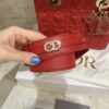 Christian Dior Lambskin Cannage Dioramour Heart Small Lady Dior Red