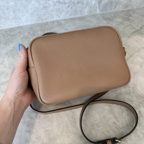 Gucci Calfskin Small Soho Disco Bag Beige
