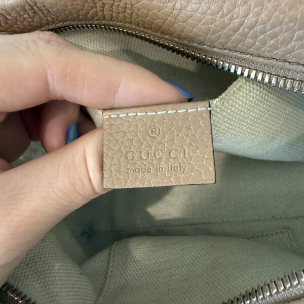 Gucci Calfskin Small Soho Disco Bag Beige
