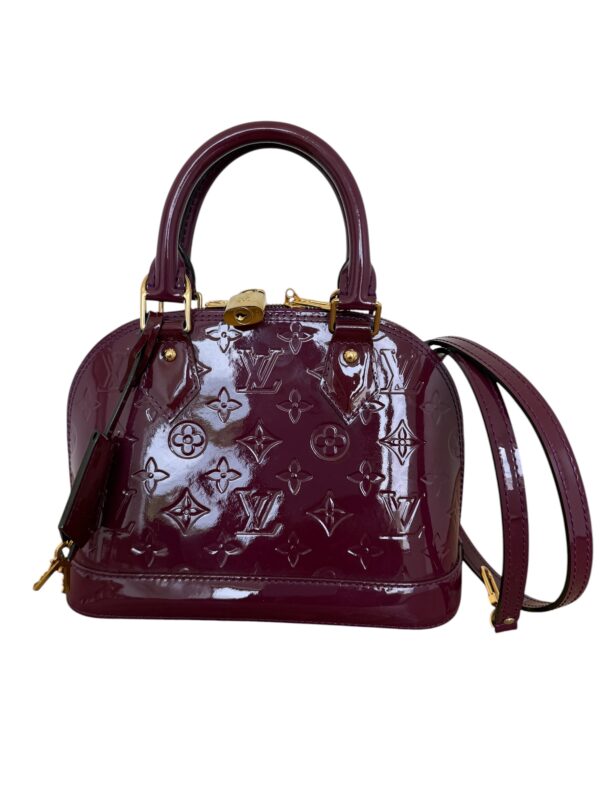 Louis Vuitton Alma Handbag Monogram Vernis