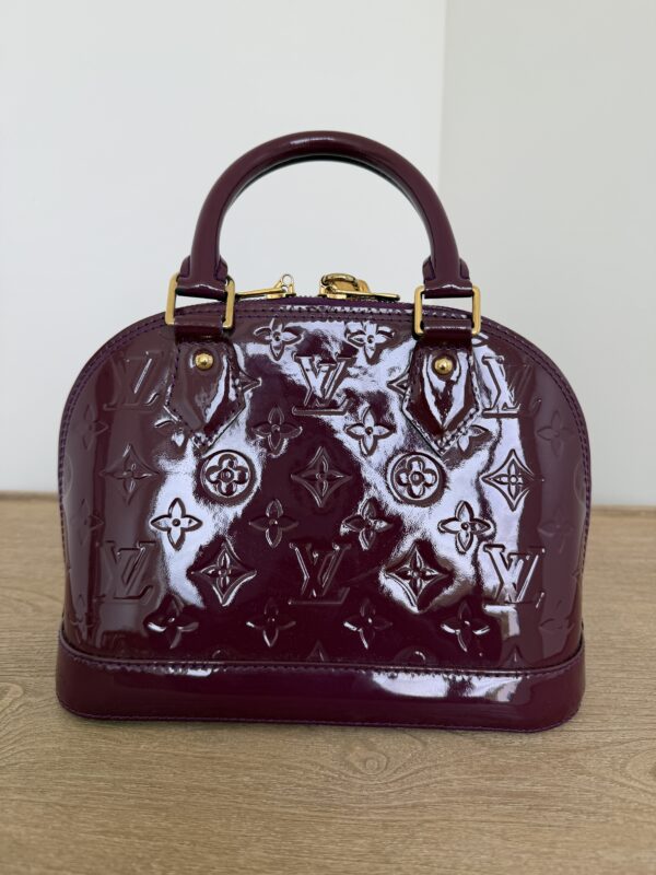 Louis Vuitton Alma Handbag Monogram Vernis
