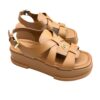 Louis Vuitton Maya Flatform Calfskin Slingback Sandals Women's Size:| IT 39
