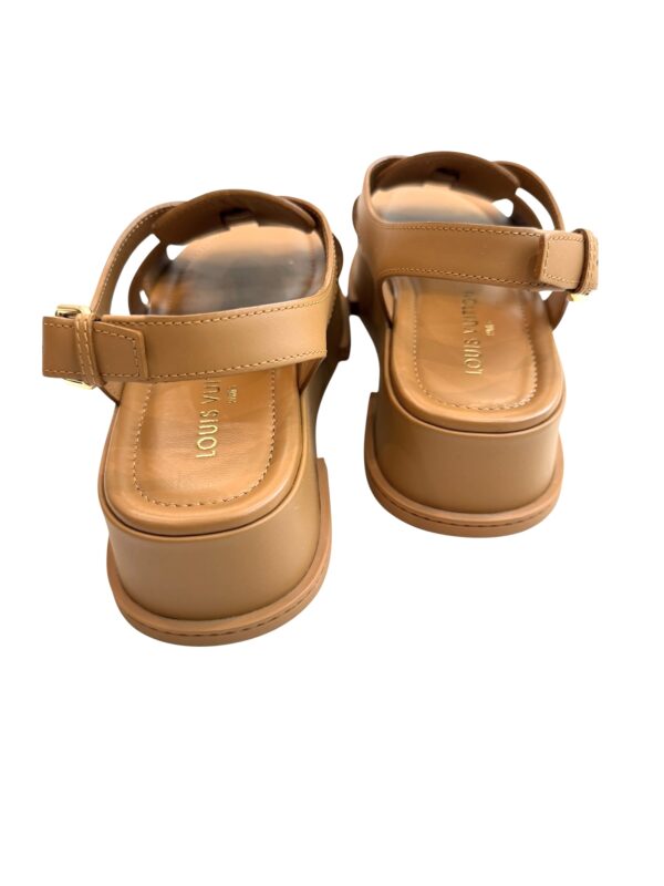 Louis Vuitton Maya Flatform Calfskin Slingback Sandals Women's Size:| IT 39