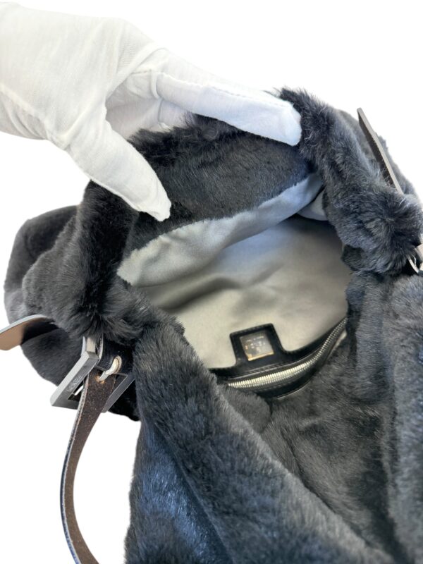 Fendi Fur Mama Baguette Black