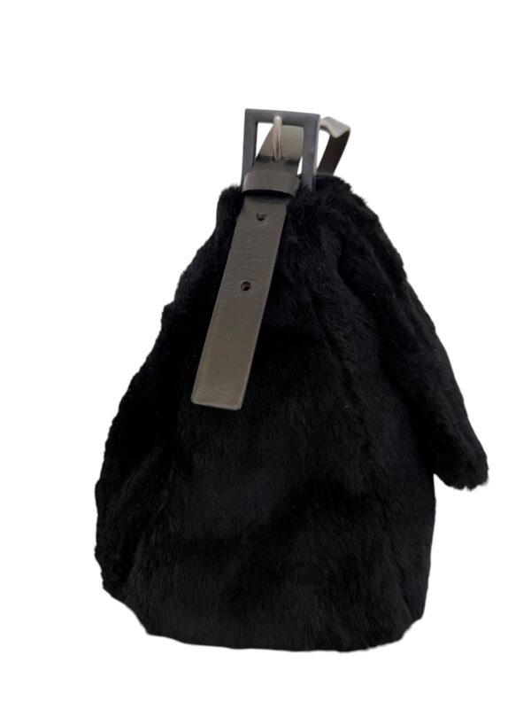 Fendi Fur Mama Baguette Black