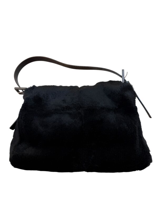 Fendi Fur Mama Baguette Black