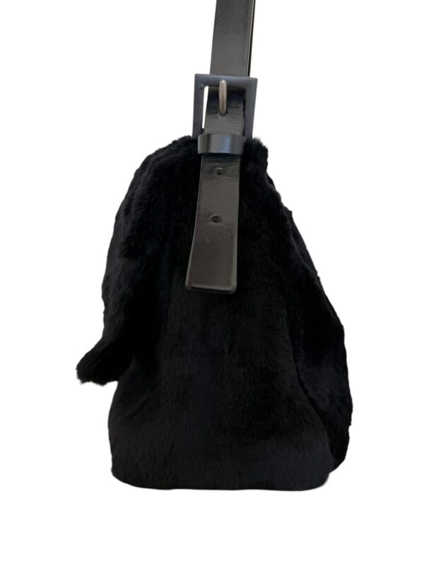 Fendi Fur Mama Baguette Black