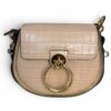 Saint Laurent (YSL) Tess Bag Crocodile Embossed Leather Small