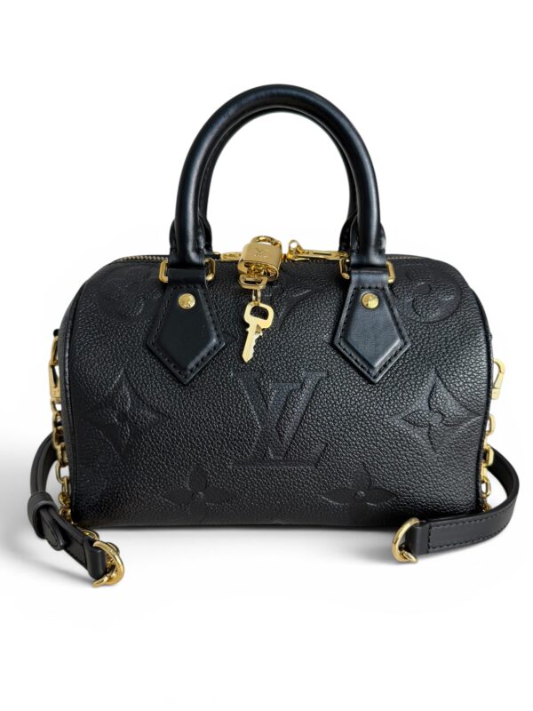 Louis Vuitton Empreinte Monogram Giant Speedy Bandouliere 20 Black