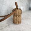 Saint Laurent (YSL) Gaby Top Handle Vanity Bag Wicker with Leather